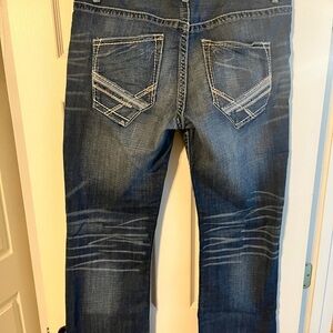 BKE Straight Leg Jeans in Dark Blue